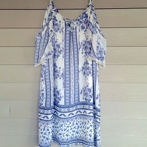 Trixxi White Floral Sundress Junior M